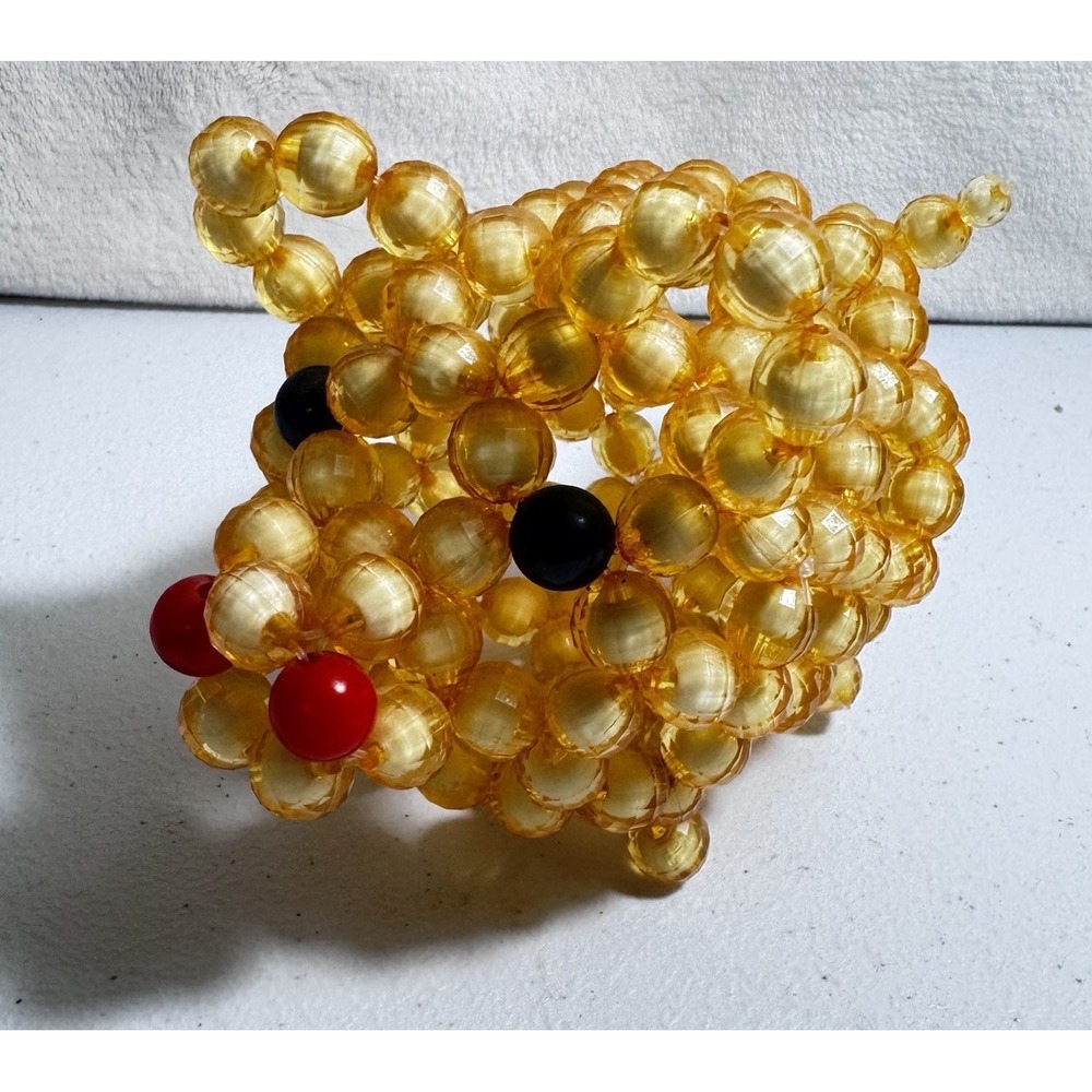 Handmade crystal brown transparent large beads hand-woven lovely ‎ Pig